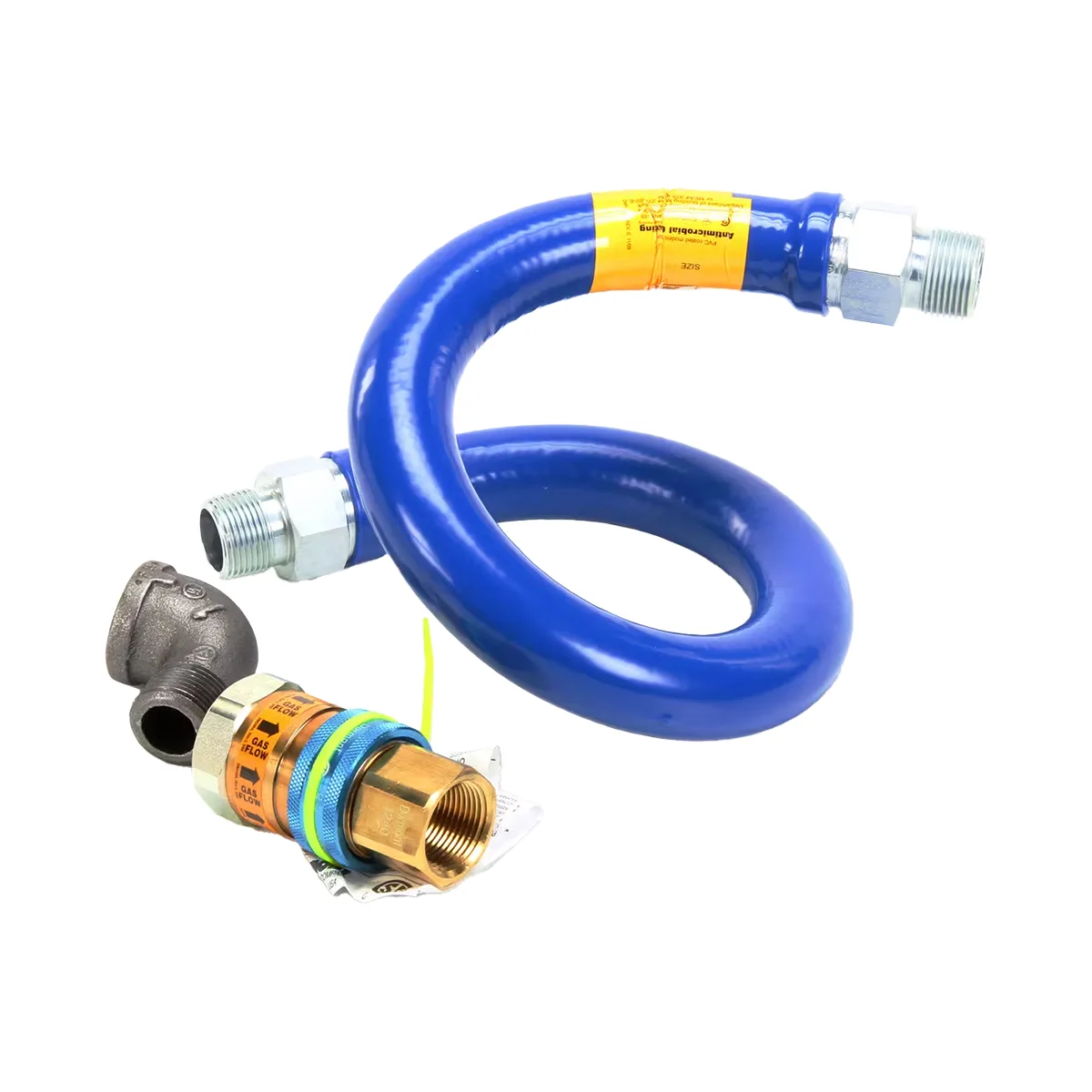 Dormont 16100BPQ36 SnapFast 36" Gas Connector Kit w/ Elbow, 1" Diameter