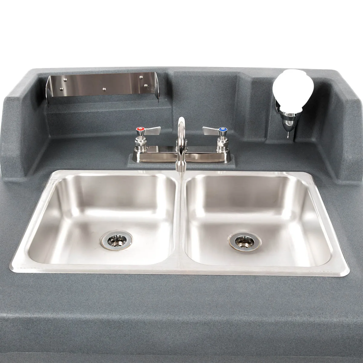 Cambro KSC402191 Camkiosk® Hand Sink Cart, with 2 Compartment Sink