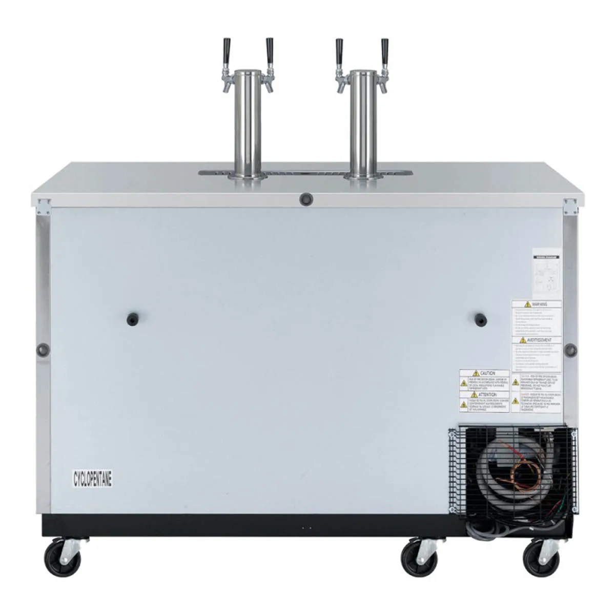 Turbo Air TBD-2SDD-N6 58" 2 Columns / Towers Super Deluxe Beer Dispenser
