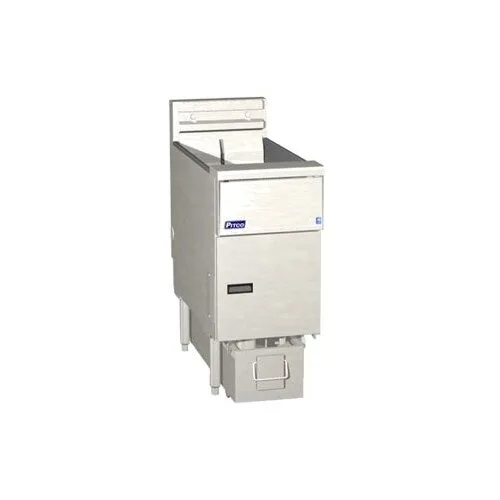 Pitco SE14RS-1FD 15" Floor Model Electric Full Pot Fryer w/ 50-Lb. Capacity, 2 Twin or 1 Full Baskets