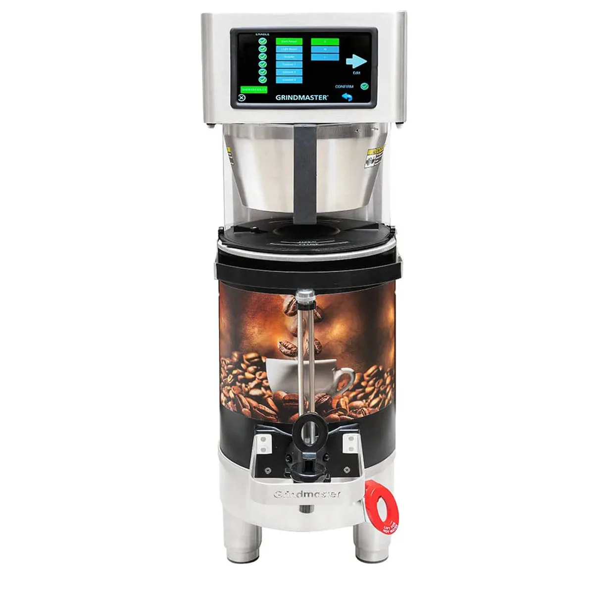 Grindmaster PBC-1A Single Coffee Brewer for Thermal Server For 1.5-Gal Air-Heated Shuttle 