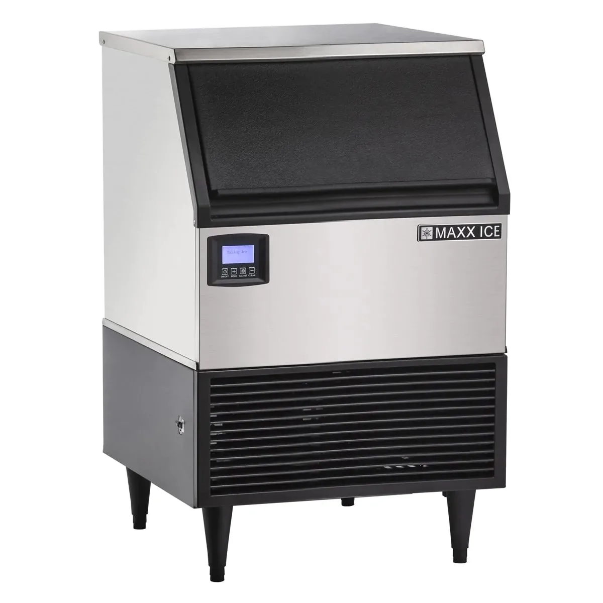 Maxx Ice MIM150NH 24" Air Cooled Half Cube 152 lb Undercounter Ice Machine with 75 lb Bin