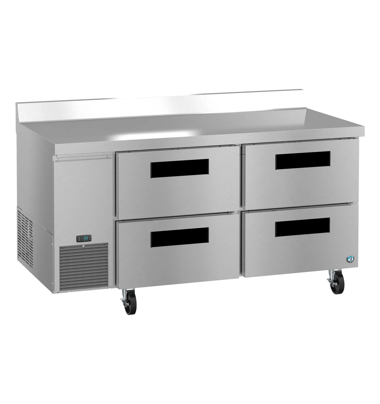 Hoshizaki WLR67B-D4 67" Two Section WorkTop Refrigerator, 4 Drawers, 19.97 cu. ft.