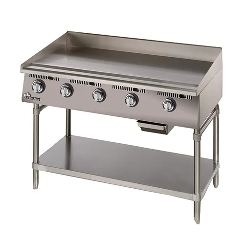 Star 872MA 72" Countertop Manual Gas Griddle, 1" Steel Plate, 180.000 BTU