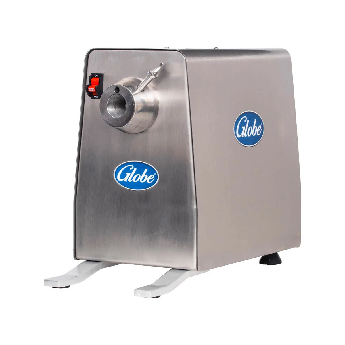 Globe GPD-H Power Drive Unit, 1 HP, 700 RPM, #12 Hub, Stainless Steel, 115V 60Hz 1-Ph, 6A, Interlock Switch