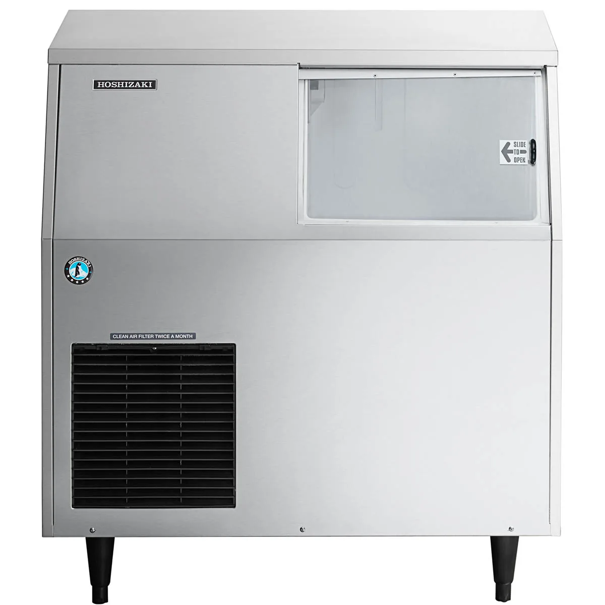 Hoshizaki F-300BAJ 36" Air Cooled Flake 353 lb Undercounter Ice Machine with 110 lb Bin