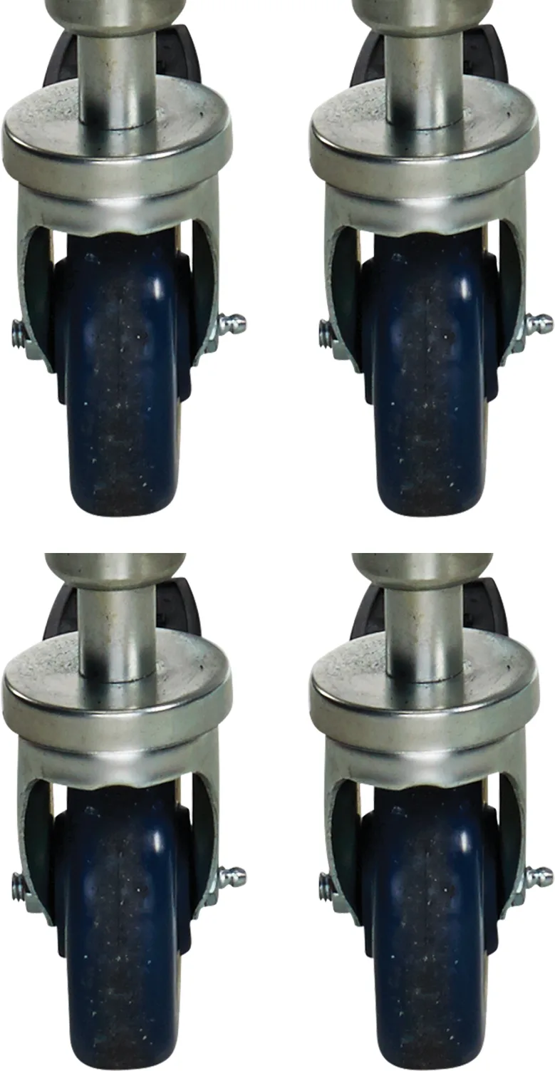 Wolf CSTSET-SINGLE Casters (Set of Four, 2 Locking) For Single Deck Oven or For Leg Stand