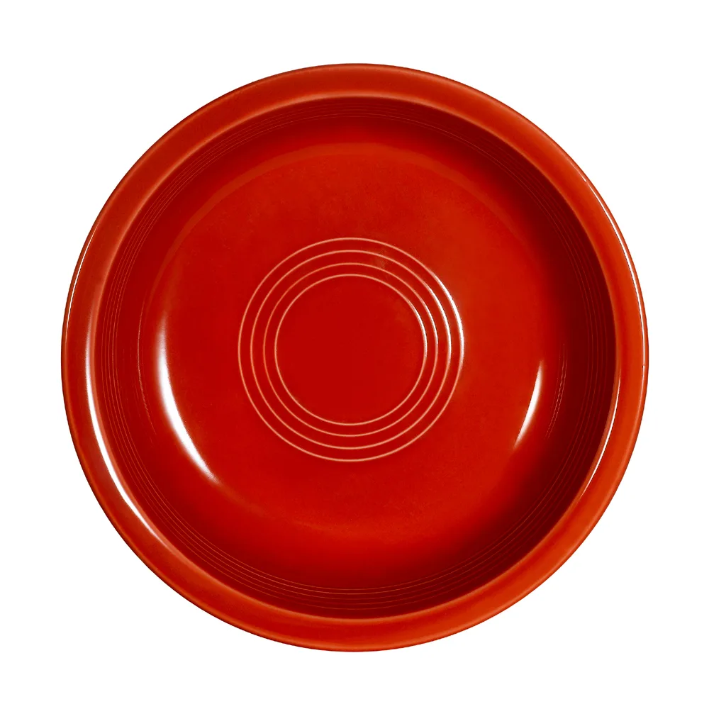 CAC China TG-B7-R - Tango Nappie Round 20oz 7" Diameter Porcelain Bowl Red Microwave Safe - 1 Dozen