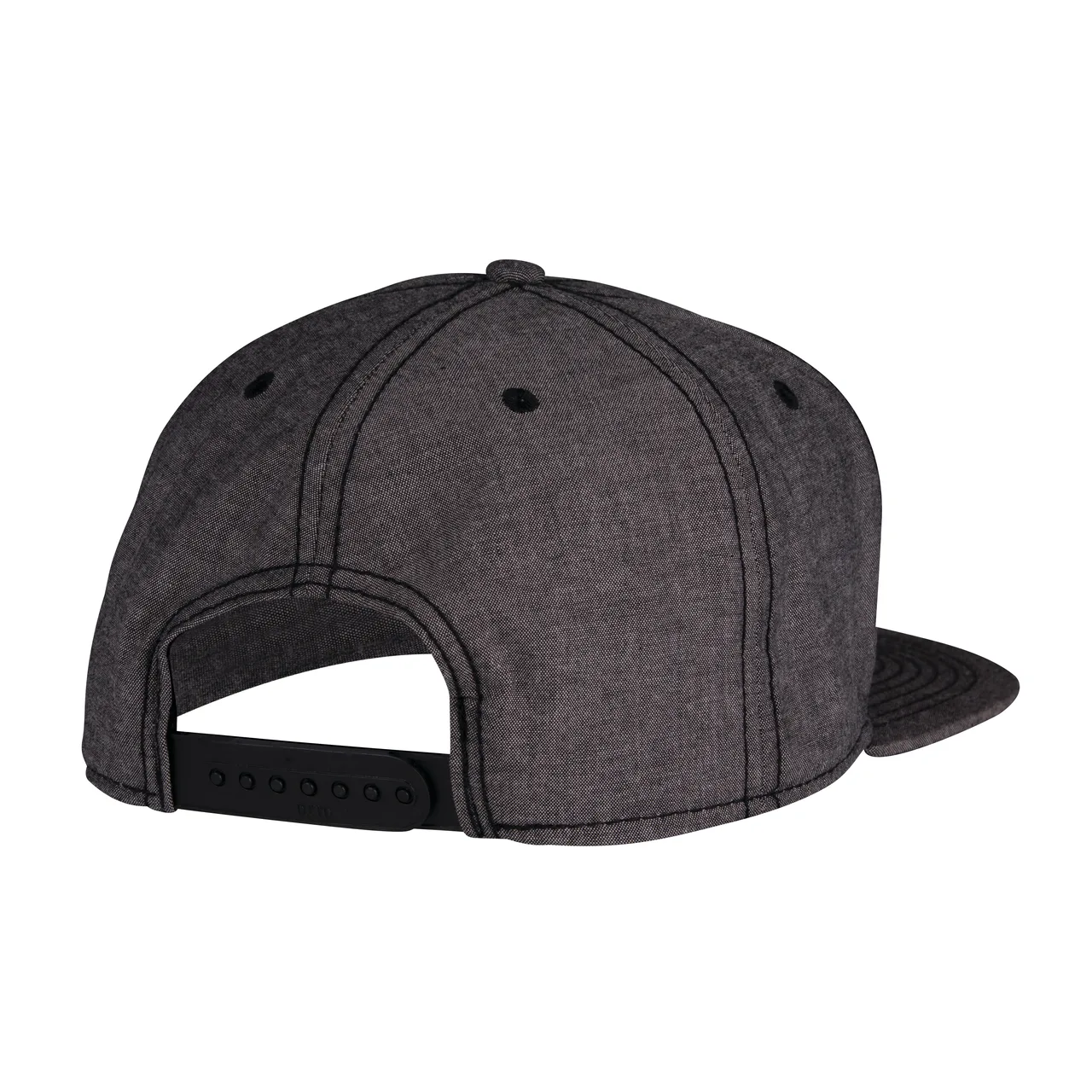 Chef Works 191188-BLK-SM Chambray Chef Hat, Profile Snap Back, One Size, Black, 60/40 Cotton/Poly
