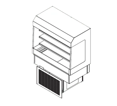 Delfield ASM-48P 48" Drop In Flat Refrigerated Deli Display Case