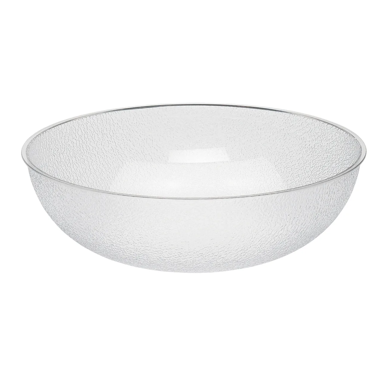 Cambro PSB18176 Serving Bowl, 20.2 Qt Clear Polycarbonate, 18" Round, Resistant Pebbled Finish, NSF