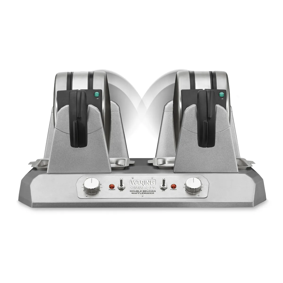 Waring WW300BX Commercial Belgian Waffle Maker, Quad Side-By-Side, 7" Dia.