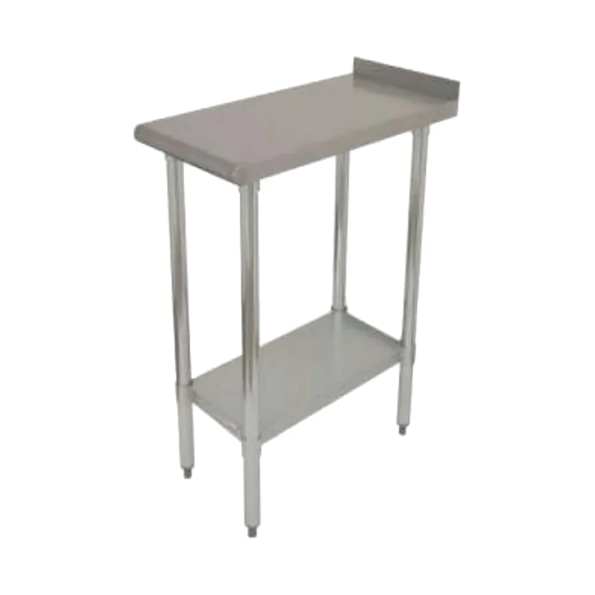 Serv-Ware FTG-3024-4 24" Open Base Work Table, Galvanized Base / 1-1/2" Backsplash - Upturn