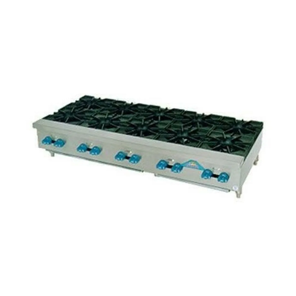 Comstock-Castle FHP60 60" Countertop Gas Hotplate with (10) Burners, Manual Controls, 240.000 BTU