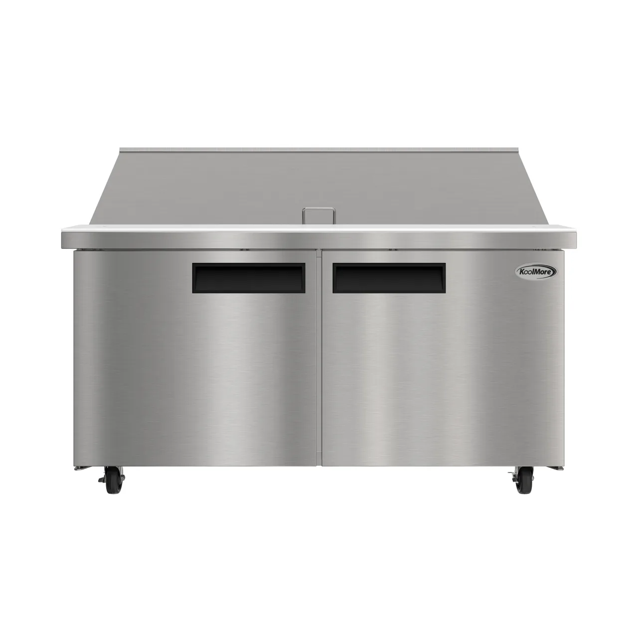 Koolmore KM-MPTR60-2D 60" 2-Door Mega Top Sandwich and Salad Prep Table, 24 Pans