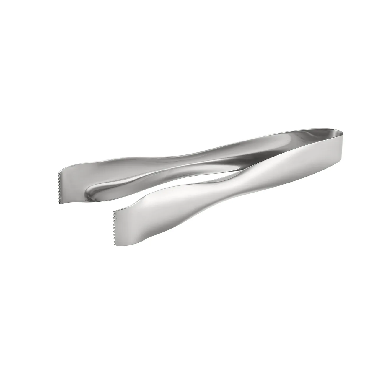 CAC China S3TG-PM9 Pom Tongs, 9"L, One-Piece, 18/8 Stainless Steel, Mirror Finish
