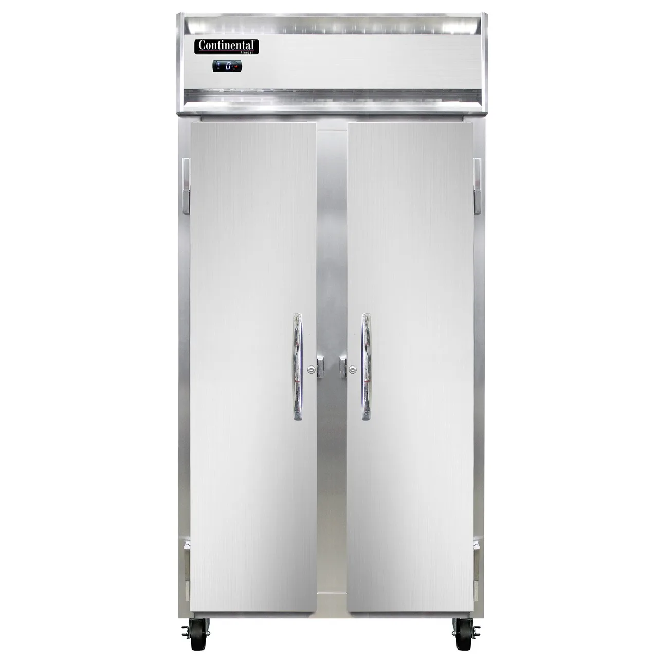 Continental Refrigerator 2FSENSS 36-1/4" 2-Solid Door Reach-In Freezer, Top Mounted, 30 cu. ft., Stainless Steel