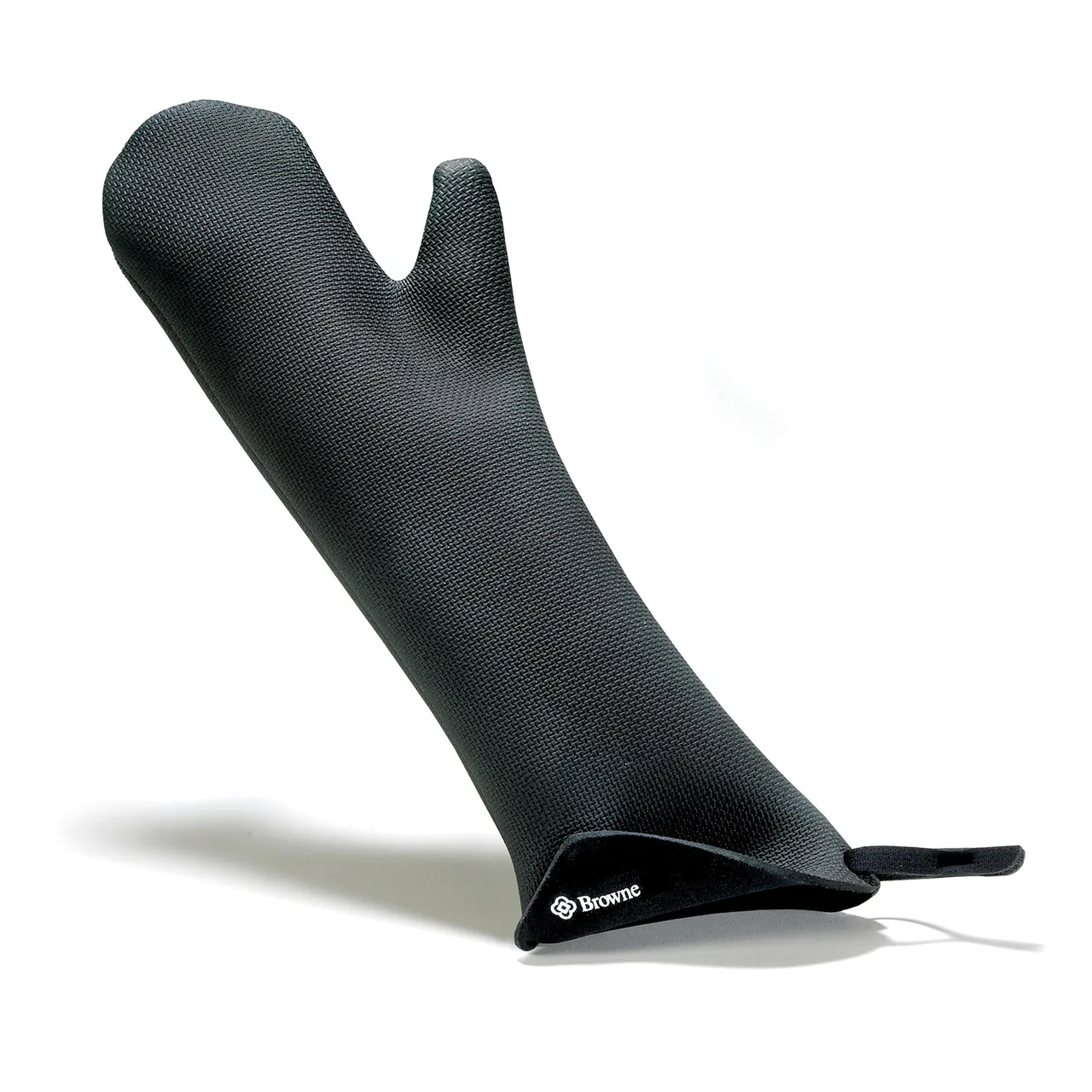 Browne USA 5431802 Kitchengrips® Oven Mitt, 16-3/8"L, Water Repellent, Non-Slip Grip, Black