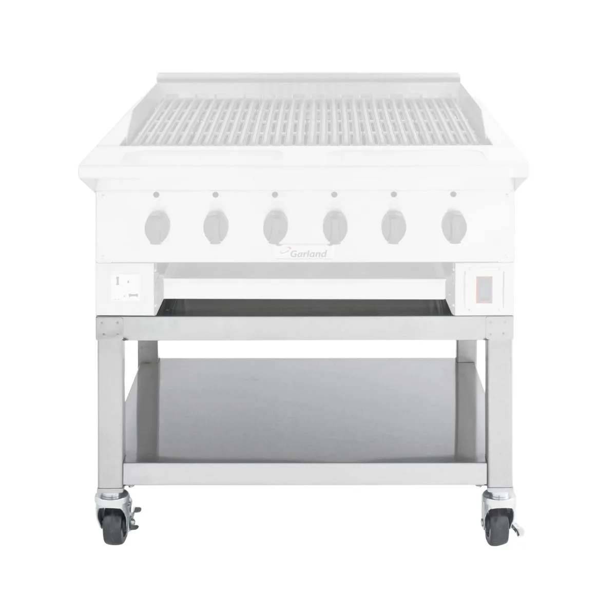 Garland US Range A4528796 24" Cooking Equipment Stand w/ Open Base with Shelf, Casters