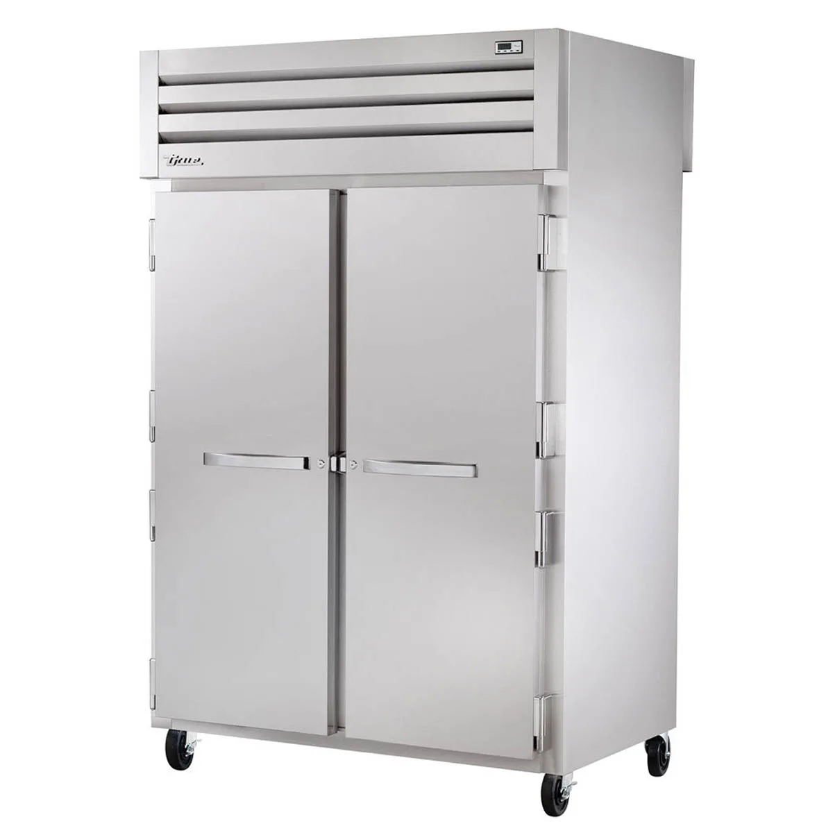 True STA2DT-2S-HC 52" 2-Section Reach-In Refrigerator Freezer Combo w/ 2 Solid Doors