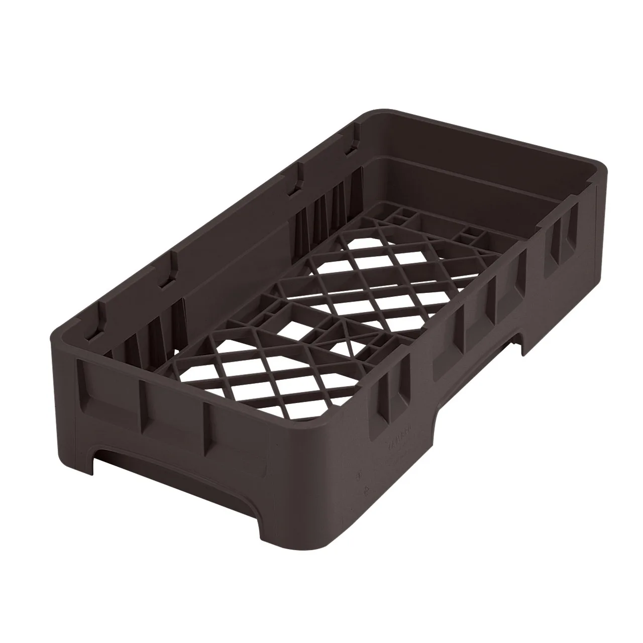Cambro HBR258167 Camrack Base Rack, Half Size, 1 Compartment, Polypropylene, Brown, 19-3/4" x 9-7/8" Inside Rack Height