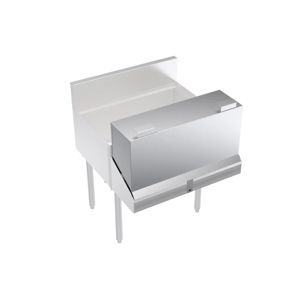 Krowne KR-DC28 Locking Cover for Double Speedrail, 28" Width, Stainless Steel, Fits 25"-30" Width