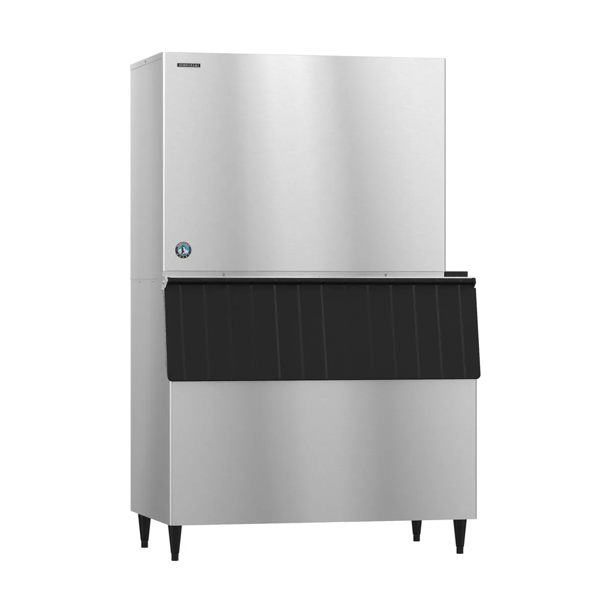 Hoshizaki KM-1900SWJ/B-800SF Water Cooled Crescent 1880 lb Ice Machine with Bin, 800 lb Storage