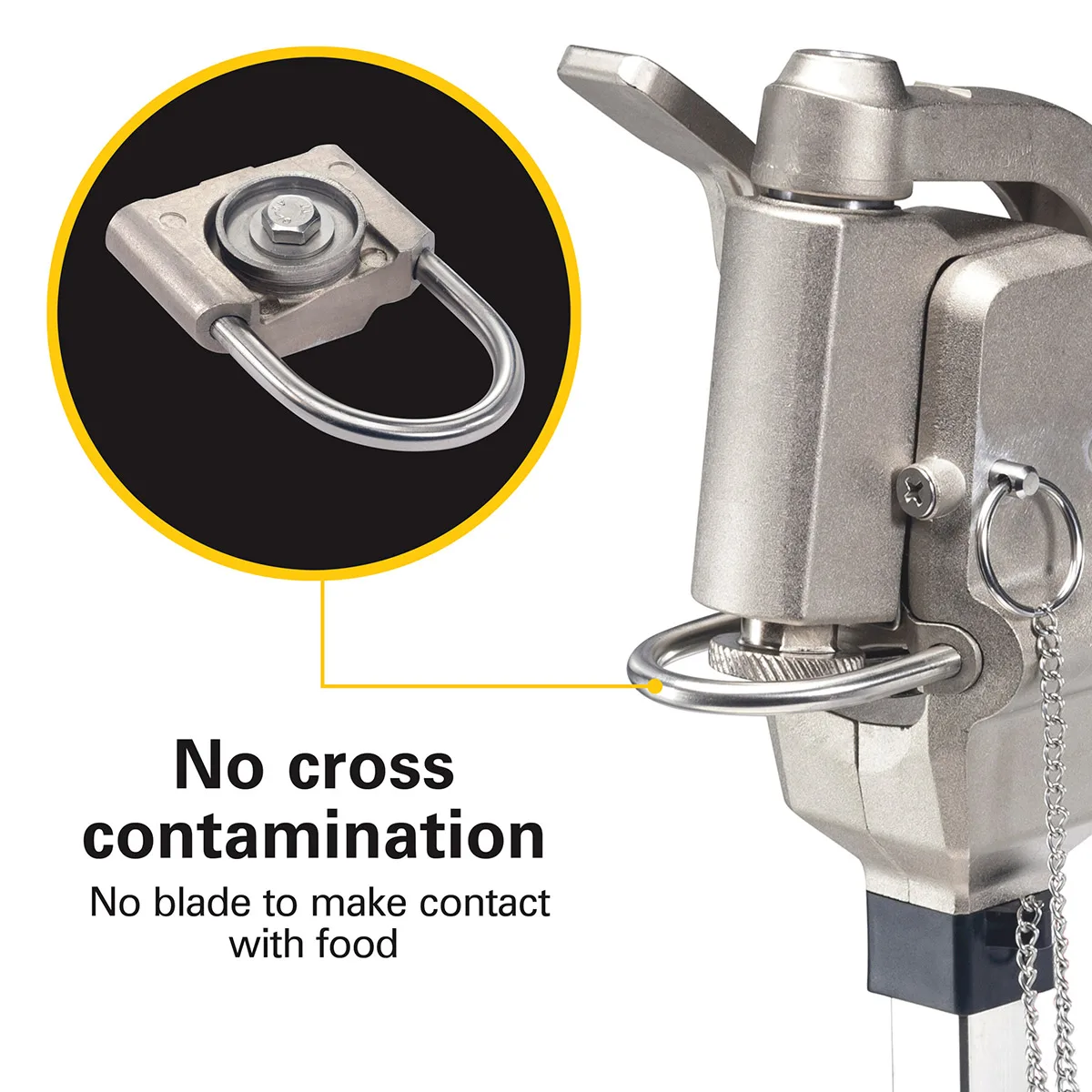 Hamilton Beach HCO500 Can Opener, Side-Cut, Table Mount, Permanent