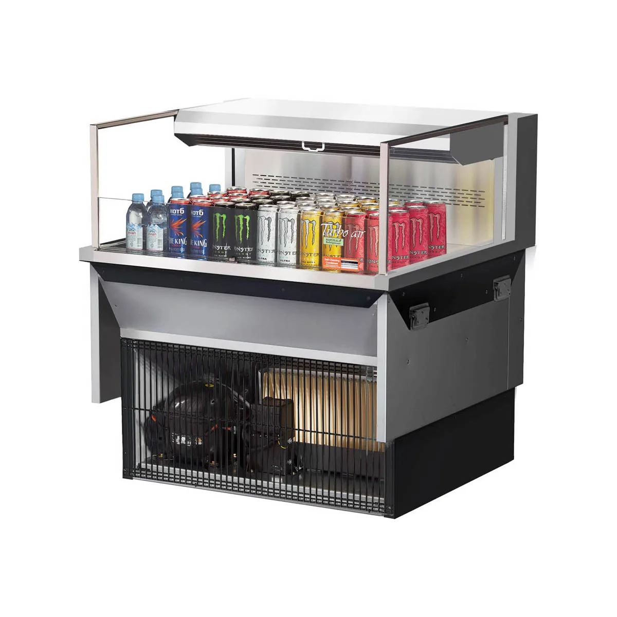 Turbo Air TOM-36L-UF-S-1SI-N 35" Drop In Open Refrigerated Deli Display Case