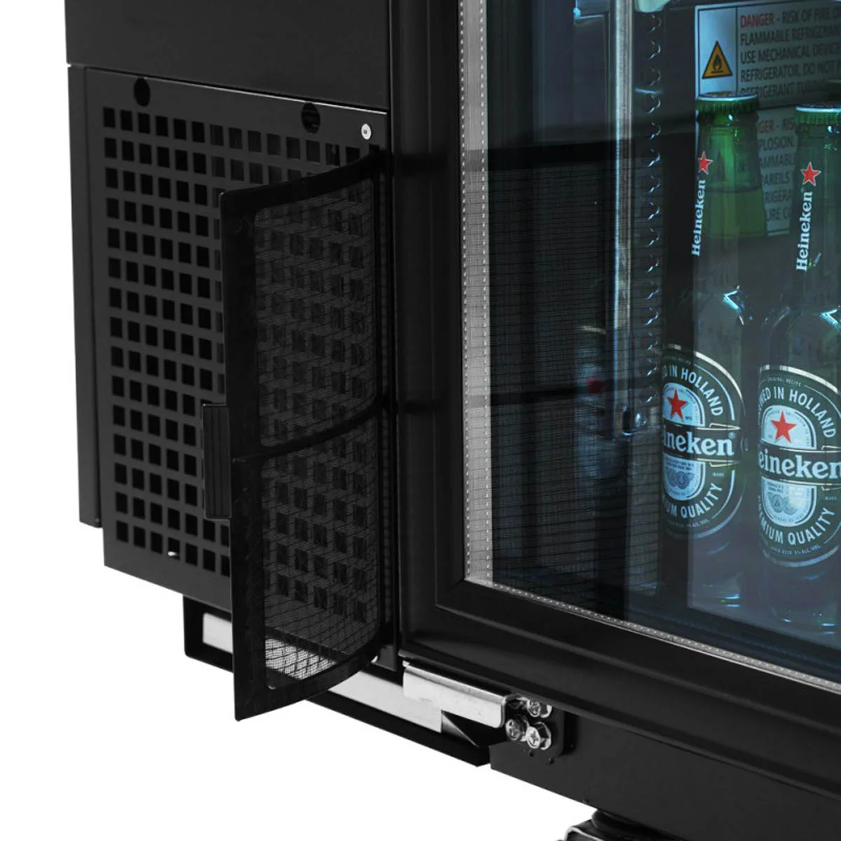 Turbo Air TBB-24-72SGD-N 73" Three Section Back Bar Cooler with Glass Door, 20.62 cu. ft.
