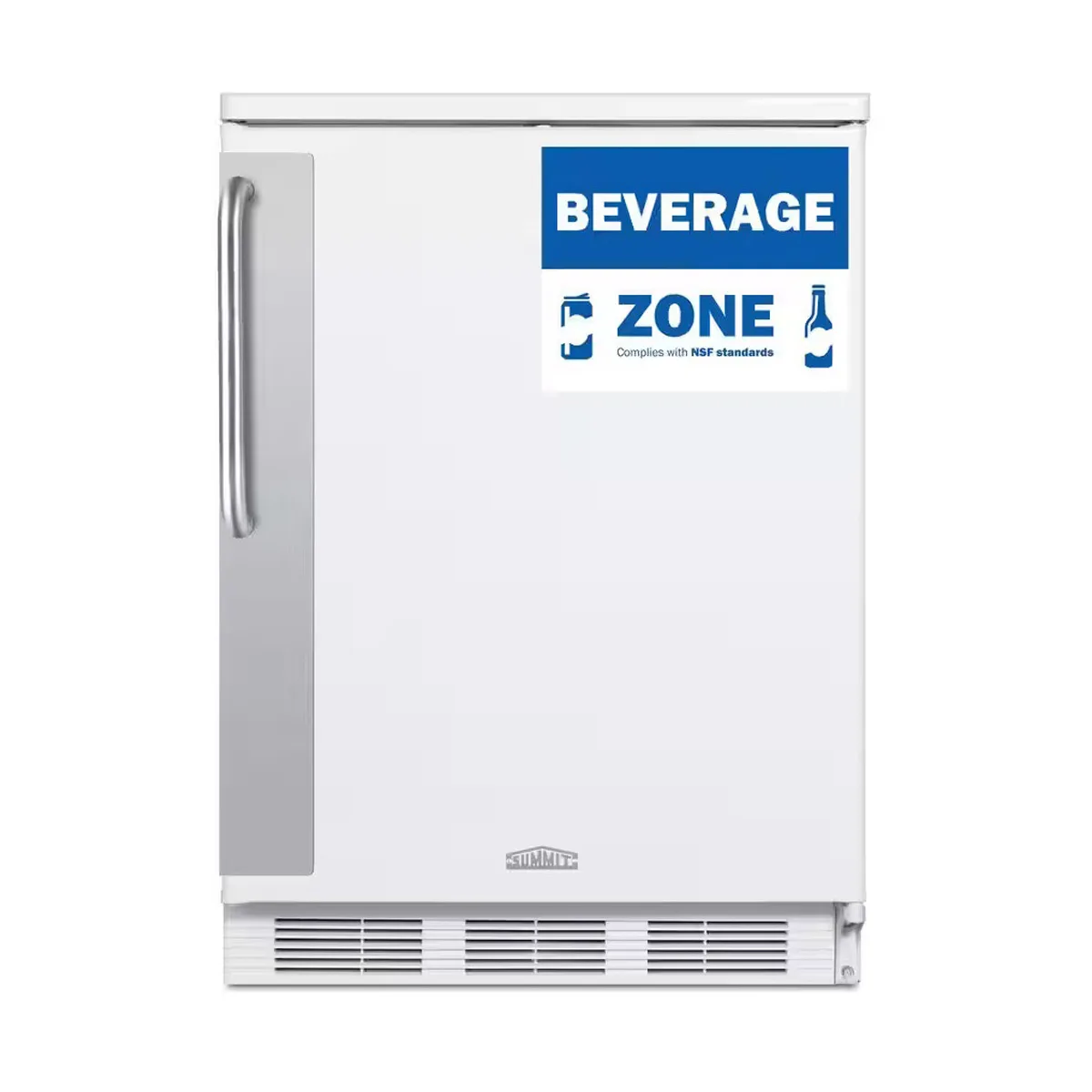 Summit FF6W7BZ One Section Reach-In Refrigerator in White, Right Hinged Door, 5.5 cu. ft.