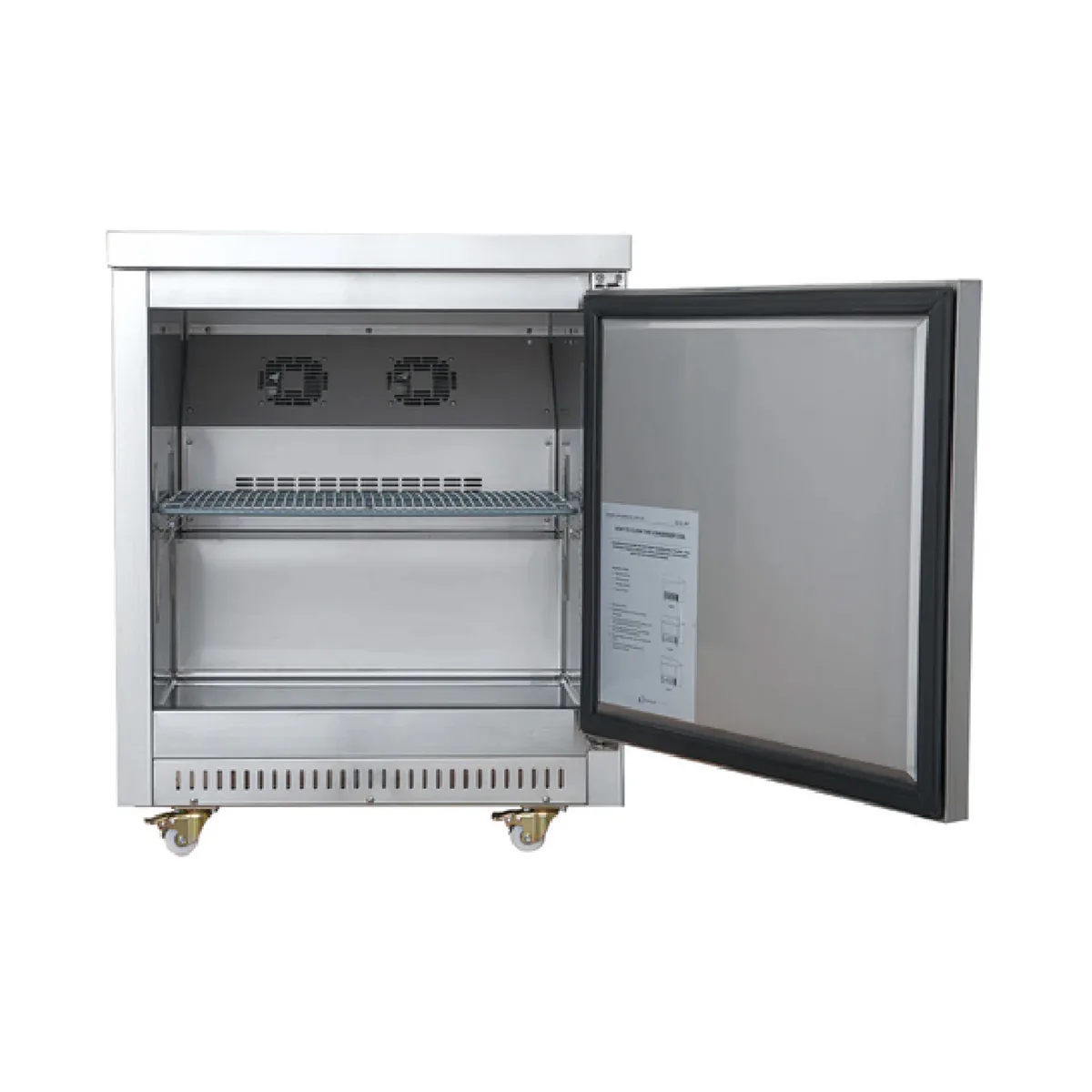 Dukers Appliance Co DUC29R 29" 1-Door Undercounter Refrigerator, Stainless Steel, 6.99 cu. ft.