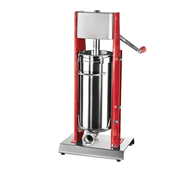 Omcan USA 38000 Elite Series Manual Vertical Sausage Stuffer, 15 lbs Capacity, Stainless Steel, 2 Speed Gear Driven
