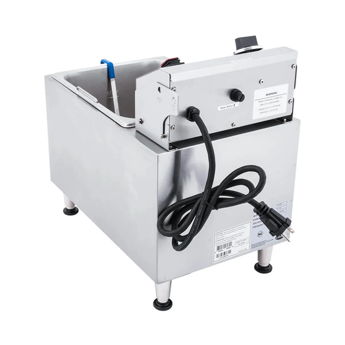 Globe PF16E Countertop Electric stainless steel Fryer,Manual Reset