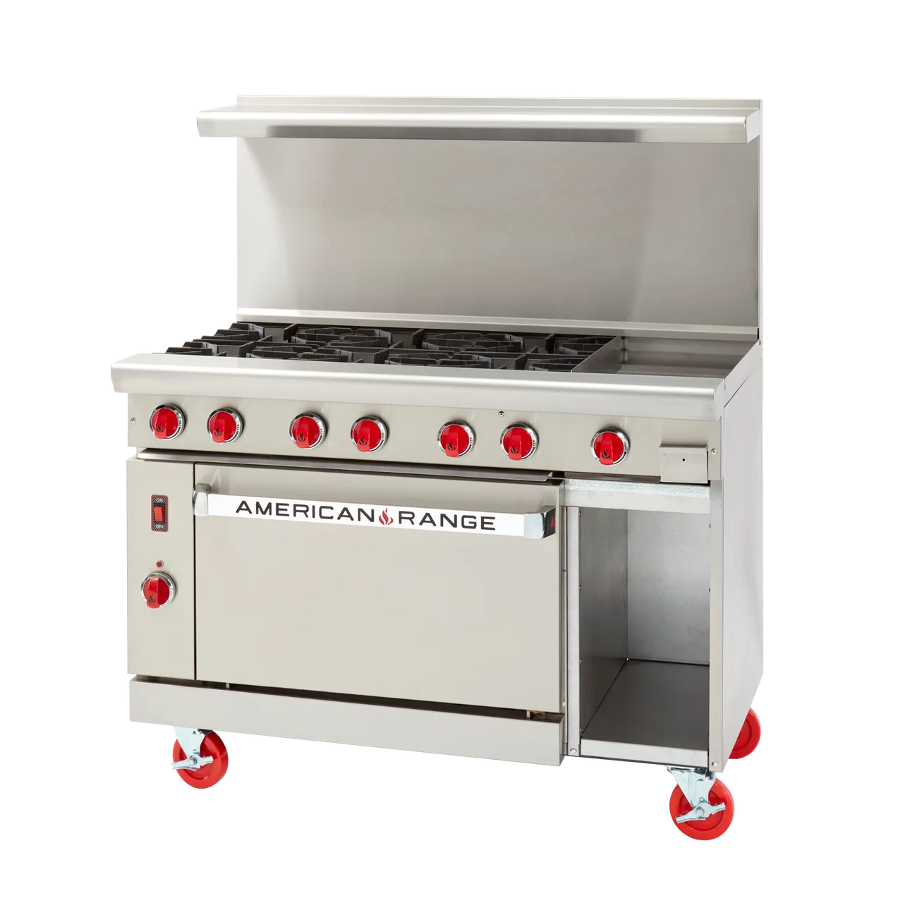 American Range ARGF-12G-6B-126L-SBR Gas 48" Restaurant Range