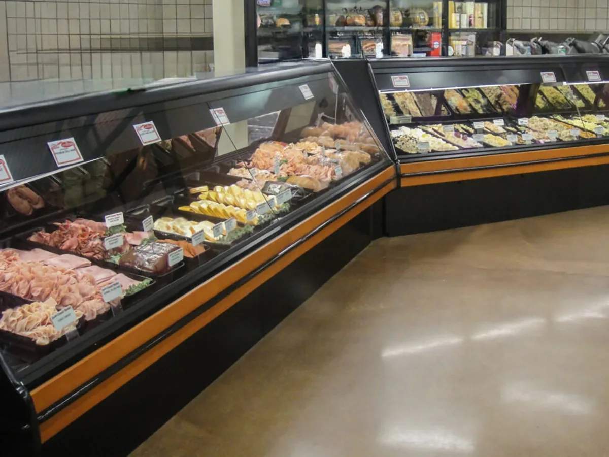 Structural Concepts GMG4 51" Single Duty Curved Refrigerated Meat Display Case, Remote