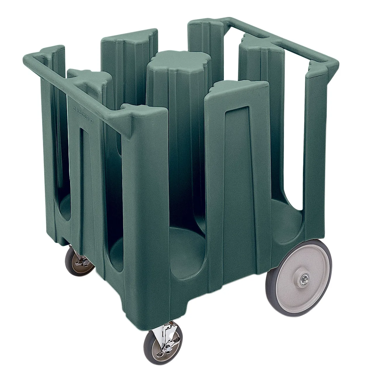 Cambro DC1225191 Dish Caddy Cart, 32.75L x 27.5W x 32H, Granite Gray, Polyethylene, 240 Plate Capacity