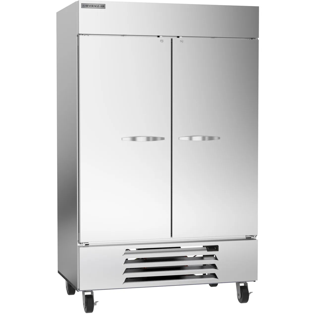 Beverage Air HBF49HC-1 52" 2-Solid Door Reach-In Freezer, Bottom Mounted, 46.2 cu. ft., Stainless Steel