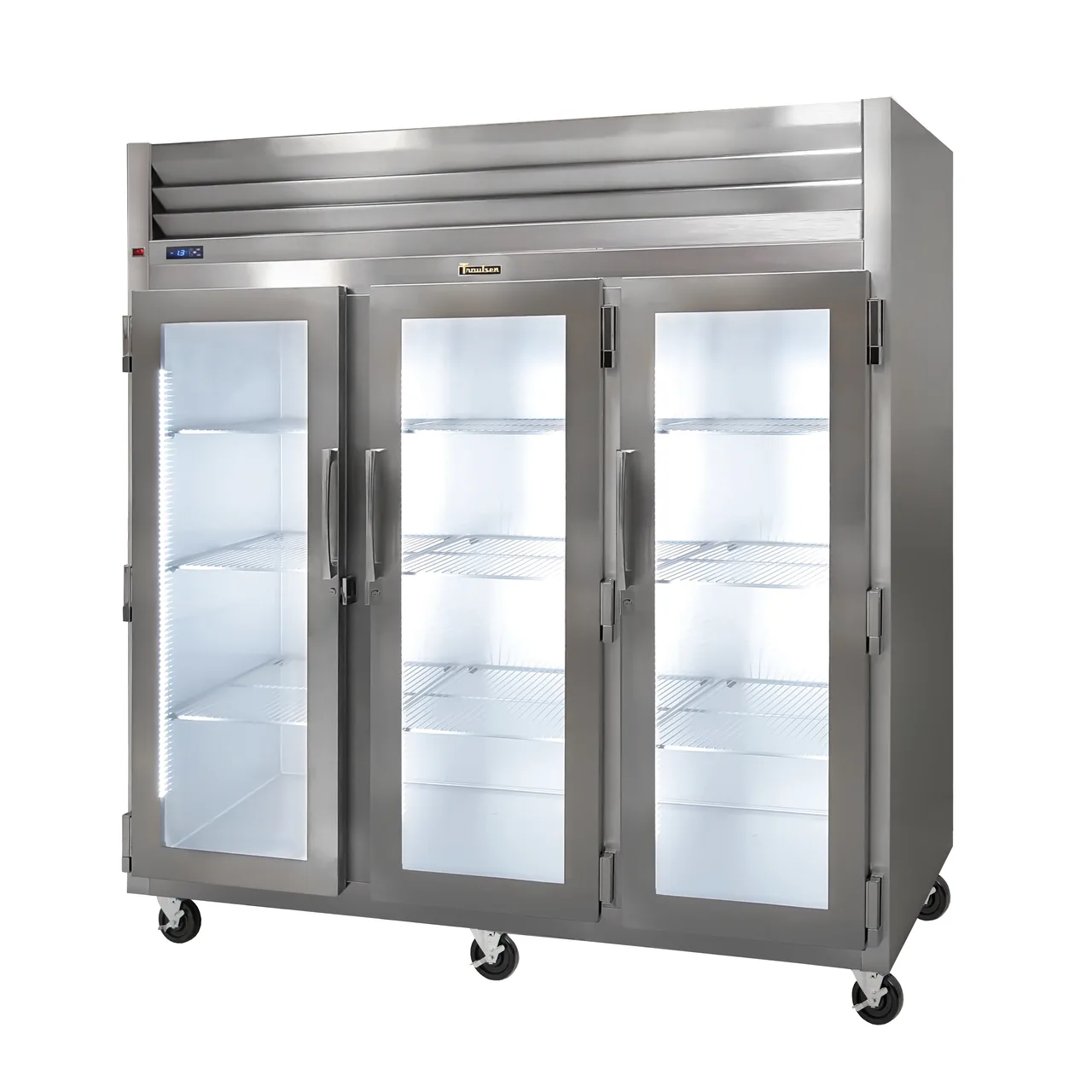 Traulsen G32011-043 76" Merhandiser Refrigerator w/ 3 Glass Doors (hinged left/left/right), 70.67 cu. ft.