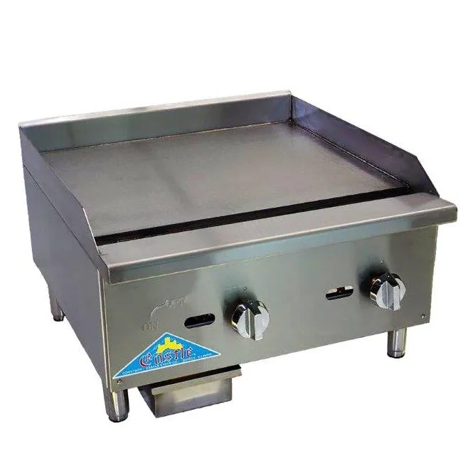 Comstock-Castle CCEGT16 16" Countertop Gas Griddle with Thermostat / Solid State Controls, 30.000 BTU