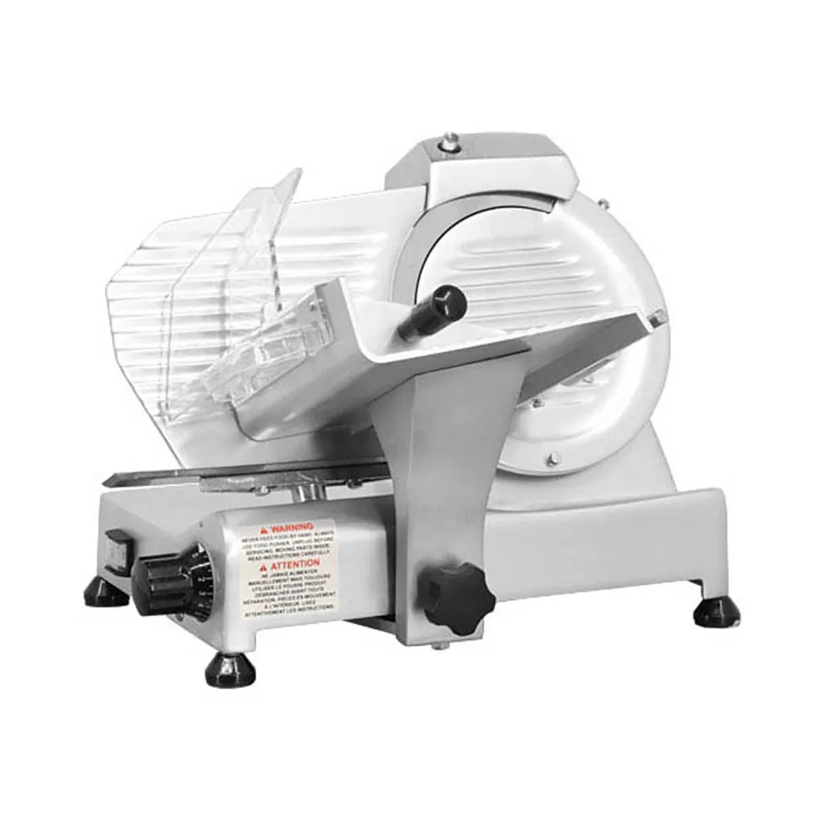 Omcan USA 13616 Meat Slicer – 9" Carbon Steel Blade, Belt‑Driven, 1/4 HP, 120V 60Hz, Anodized Aluminum