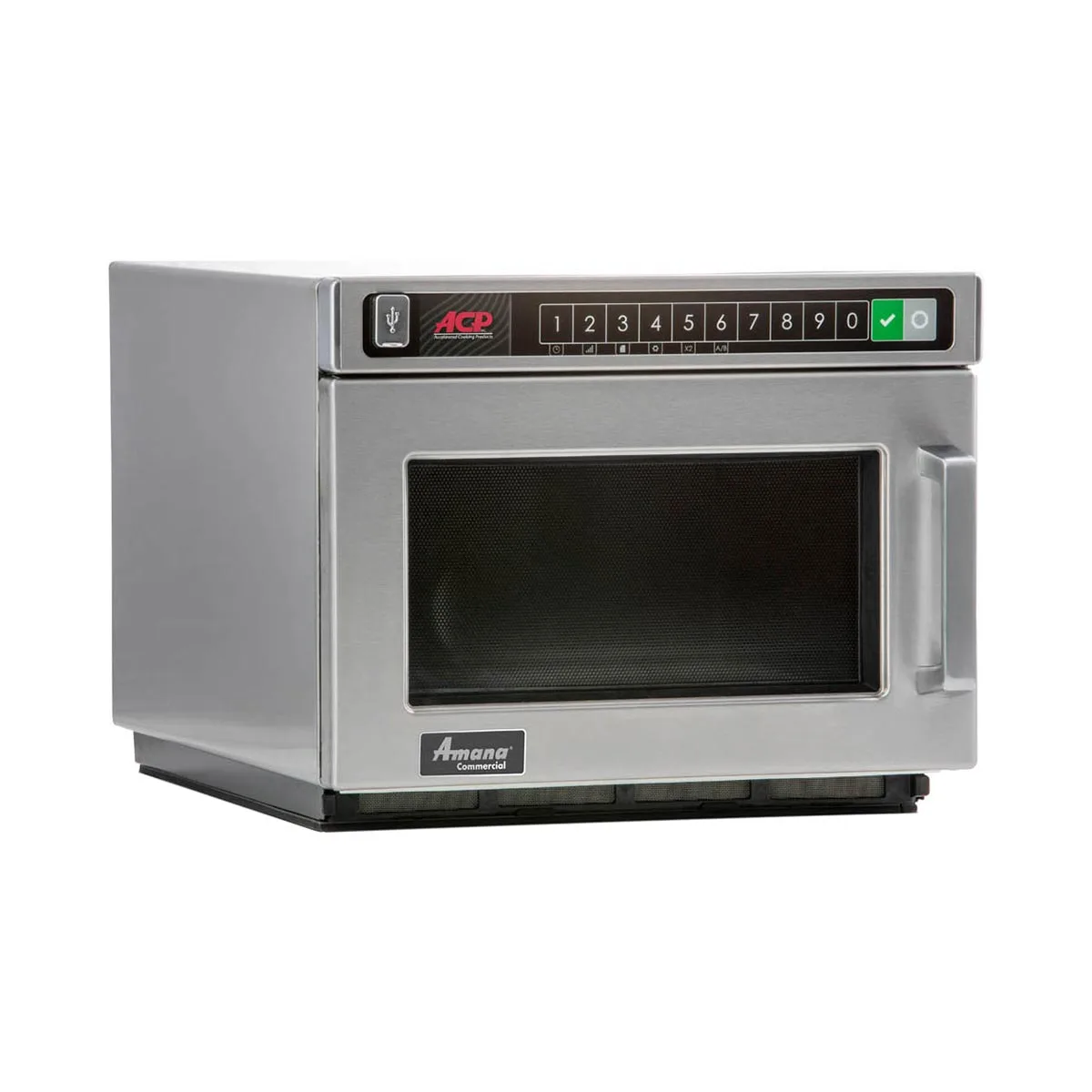 Amana HDC12A2 1200W Heavy Duty Commercial Microwave Oven, 0.6 Cu. Ft., Push Button, 120V