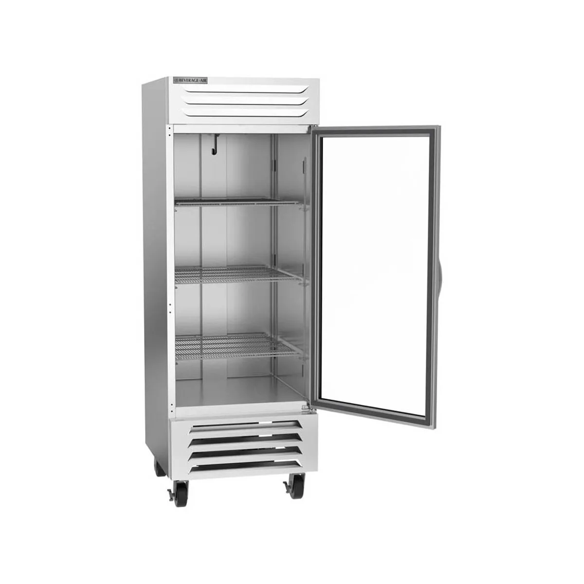 Beverage Air FB27HC-1G 30" 1-Section Reach-In Freezer w/ 1 Glass Door, Bottom Mount, 25.97 cu. ft., Stainless Steel Front
