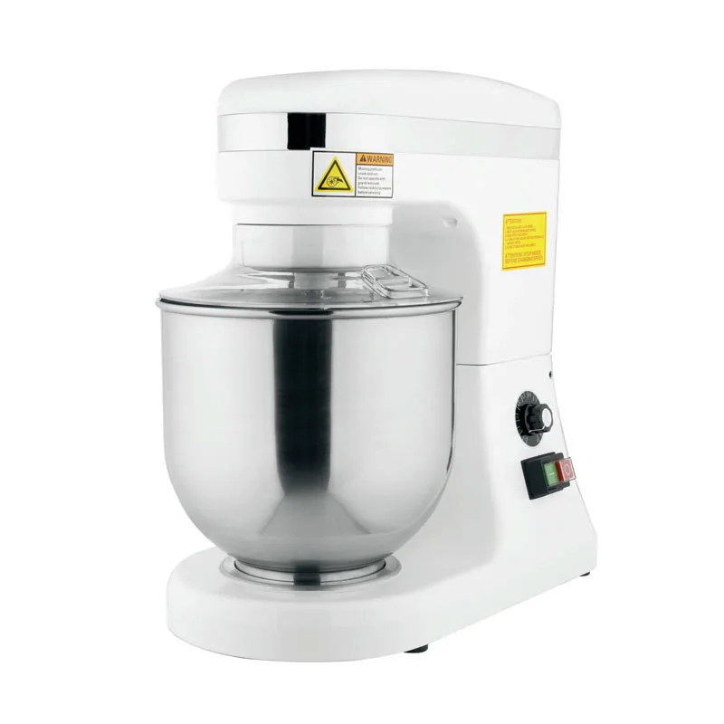 Omcan USA 44306 Countertop 7 qt Planetary Mixer with Guard, Variable Speed, 0,36 hp
