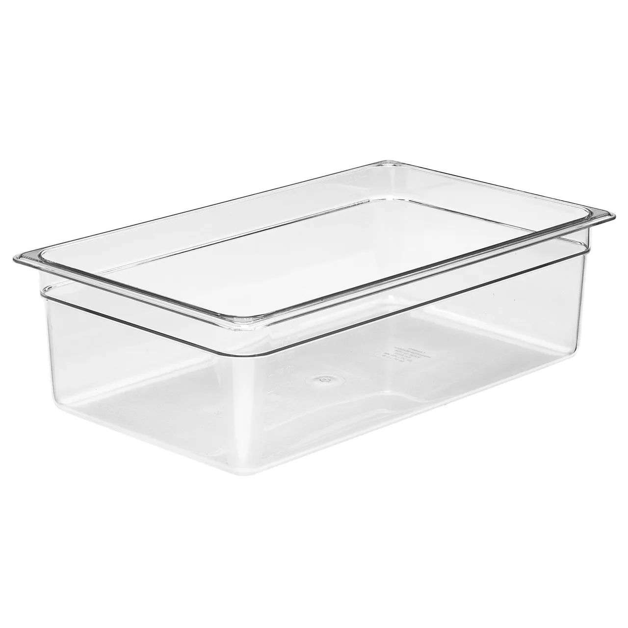 Camwear Cambro 16CW135 Full‑Size Food Pan, 20.6 Qt, 6" Deep, Clear Polycarbonate, NSF‑Approved