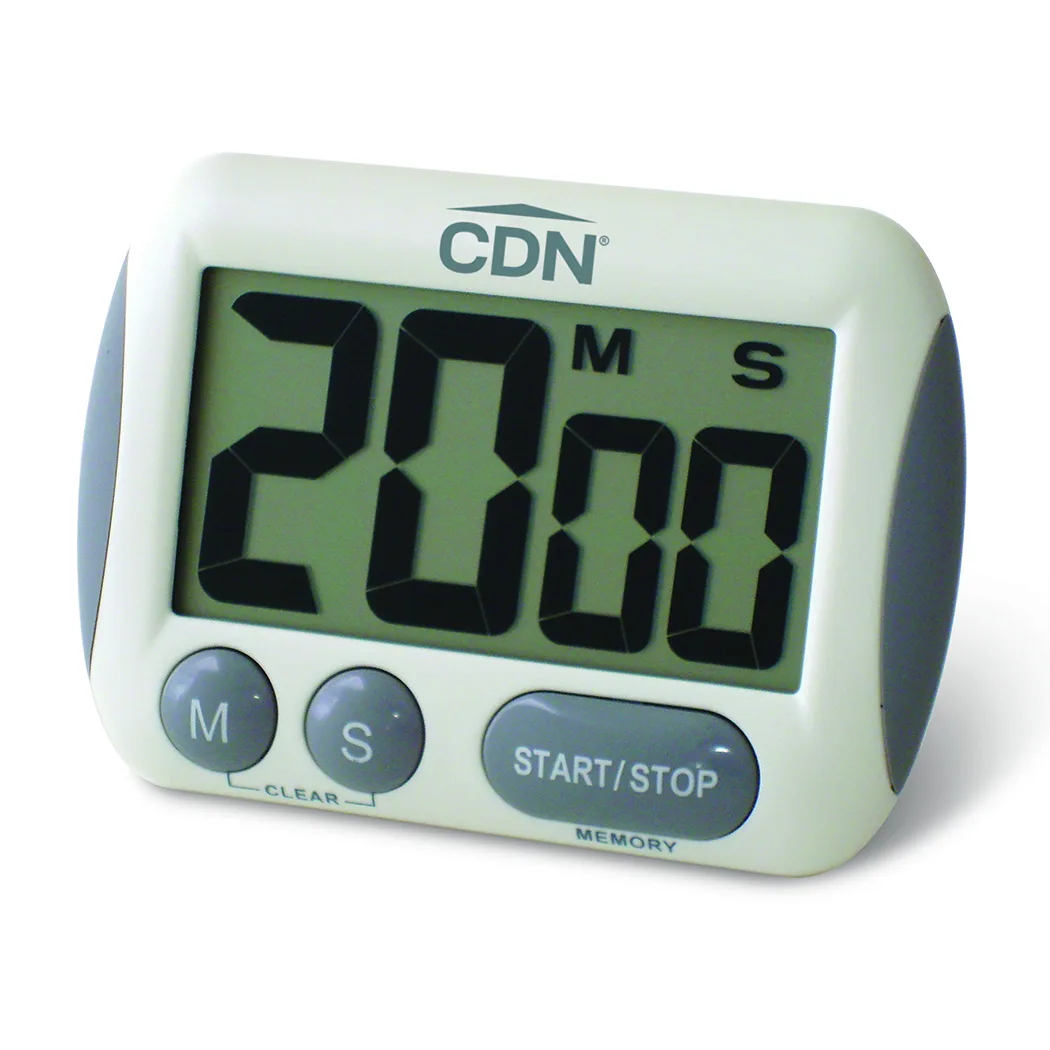 CDN Measurement Tools TM15 Timer, 100‑Minute Min/Sec, 2‑1/2"W x 1‑3/8"H Counts Up/Down, Loud Alarm