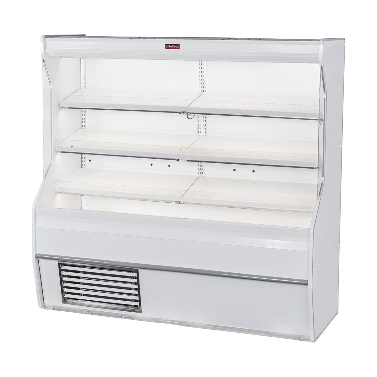 Howard-McCray SC-M32E-4-LED 50'' Vertical Meat Open Air Merchandiser in White, Self-Contained