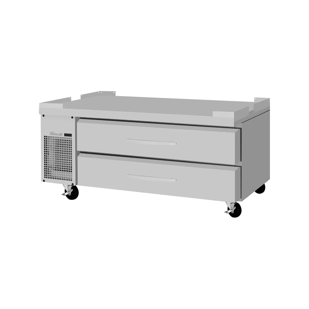 Turbo Air PRCBE-60F-N-FT 60" 2 Drawers Pro Series Freezer Chef Base, Flat Top, 9.77 cu. ft.