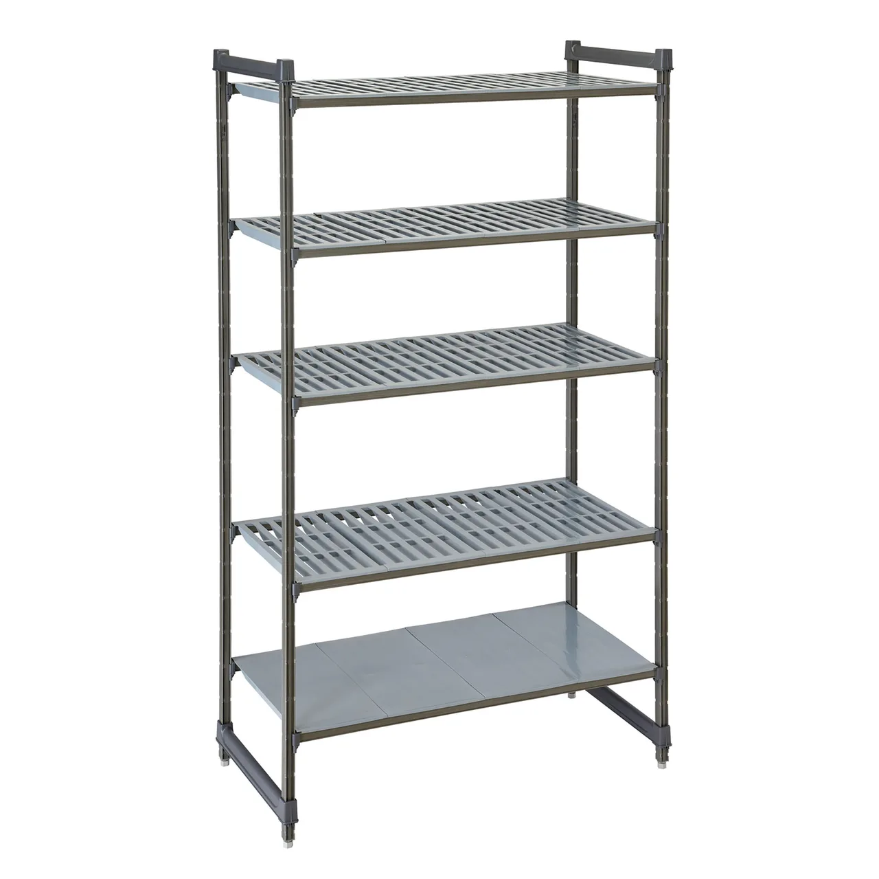 Cambro CBU243084VS5580 Camshelving® Basics Plus Starter Unit w/ 4 Vented and 1 Solid Shelf - 24" x 30" x 84"