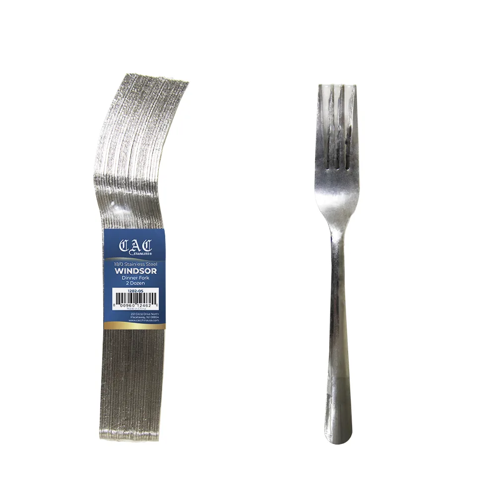 CAC China 1202-05 Windsor Dinner Fork, 7" Length, 18/0 Stainless Steel, Medium Weight - 1/Pack